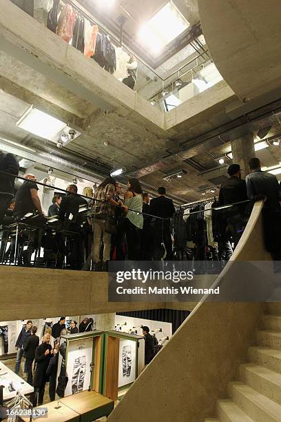 General overview of the G-Star Raw Flagship Store Grand Opening Cologne on April 10, 2013 in Cologne, Germany.