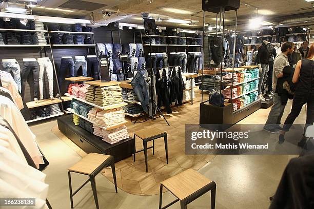 General overview of the G-Star Raw Flagship Store Grand Opening Cologne on April 10, 2013 in Cologne, Germany.