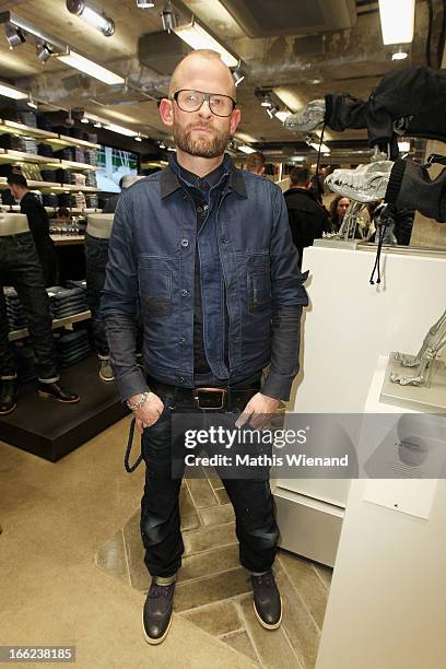 Sasha Koehler-Werner attends the G-Star Raw Flagship Store Grand Opening Cologne on April 10, 2013 in Cologne, Germany.