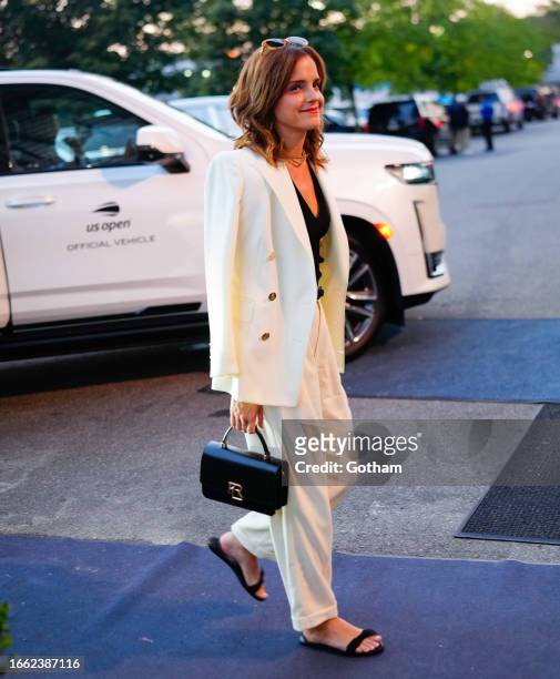 Emma Watson is seen at the 2023 US Open Tennis Championships on September 05, 2023 in New York City.