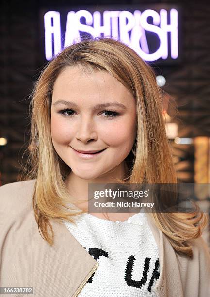 Amber Atherton attends as John Hurt is awarded the Liberatum cultural honour at W hotel, Leicester Sq on April 10, 2013 in London, England.