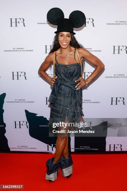 June Ambrose attends the 16th Annual Harlem's Fashion Row fashion show and style awards at The Apollo Theater on September 05, 2023 in New York City.