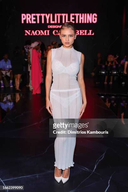 Leni Klum attends the PrettyLittleThing x Naomi Campbell runway show at Cipriani 25 Broadway on September 05, 2023 in New York City.