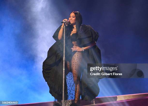 Nicki Minaj performs onstage at the 2023 MTV Video Music Awards held at Prudential Center on September 12, 2023 in Newark, New Jersey.