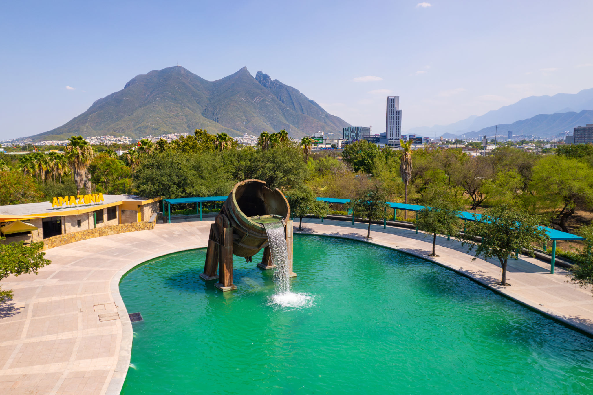 Amazing View of Fundadora Park in Monterrey, Mexico. Amazing View of Fundadora Park in Monterrey, Mexico.