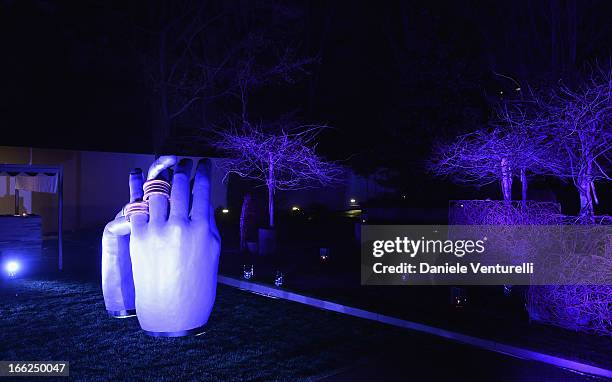 General view of atmosphere at the Bulgari B.zero1 during Salone del Mobile 2013 at Bulgari Hotel on April 10, 2013 in Milan, Italy.