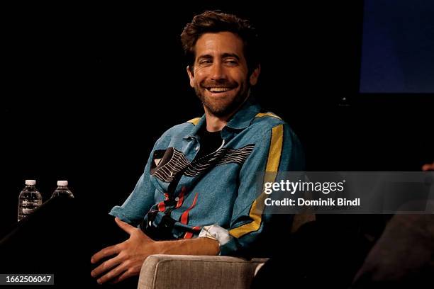 Jake Gyllenhaal attends a conversation with Hannah Goldfield at 92nd Street Y on September 05, 2023 in New York City.