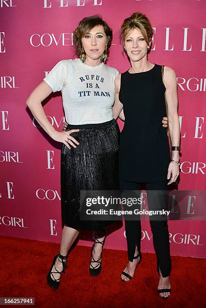 Martha Wainwright and Robbie Myers attend the 4th annual ELLE Women in Music Celebration at The Edison Ballroom on April 10, 2013 in New York City.