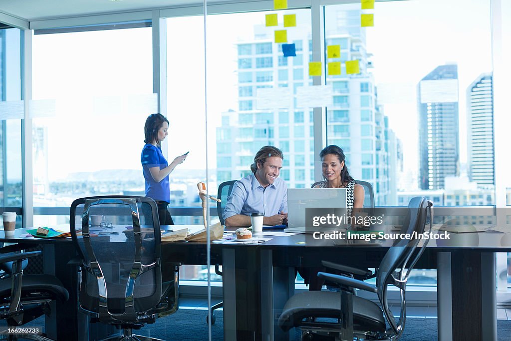 Business people working in office