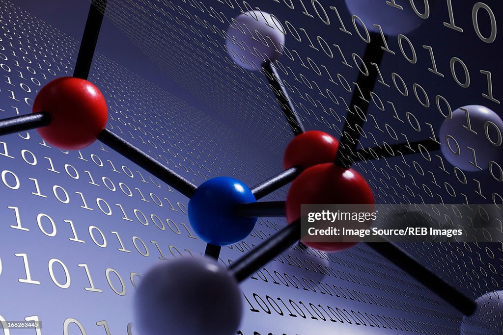 Illustration of molecules and binary