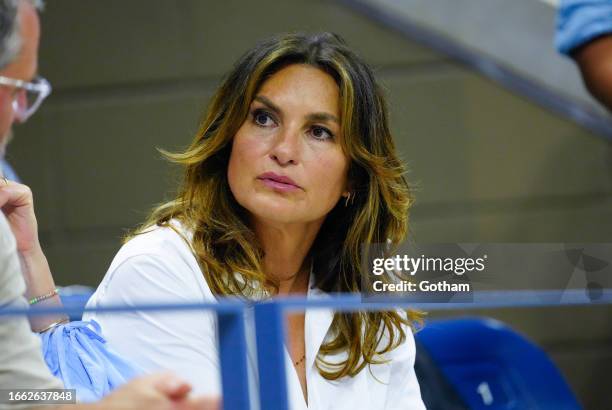 Mariska Hargitay is seen at the 2023 US Open Tennis Championships on September 05, 2023 in New York City.