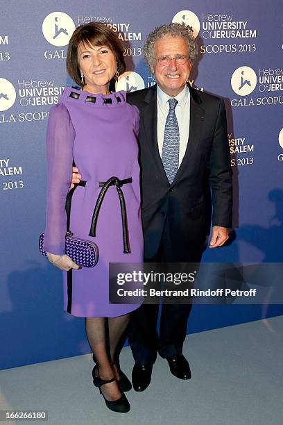 President UHJ Martine Dassault and Husband Laurent Dassault attend 'Scopus Awards 2013', Taste of Knowledge at Espace Cambon Capucines on April 10,...