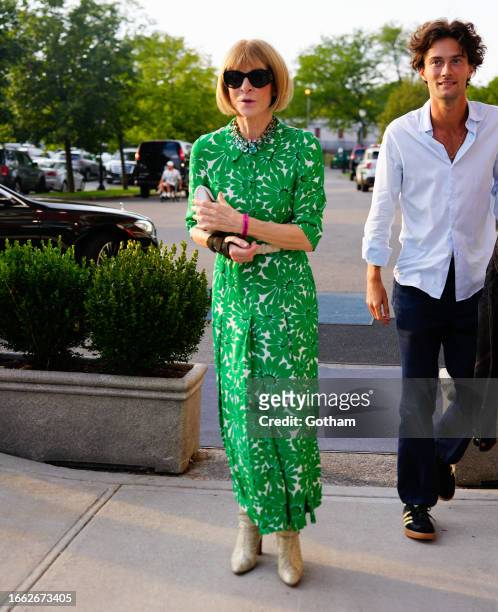 Anna Wintour is seen at the 2023 US Open Tennis Championships on September 05, 2023 in New York City.