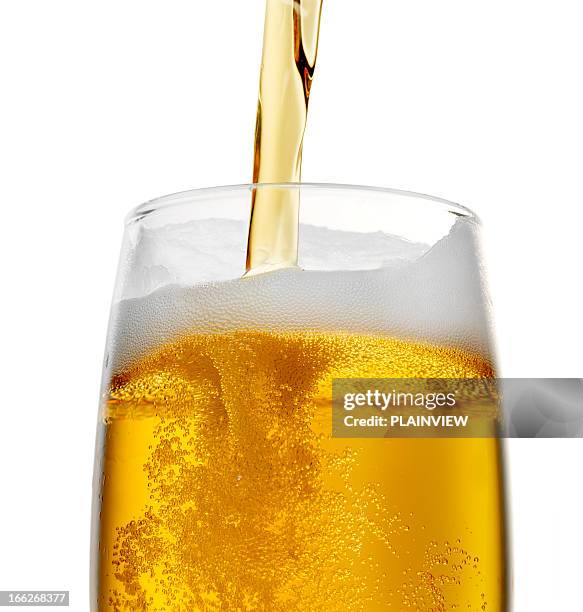 birra - beer bubbles foto e immagini stock