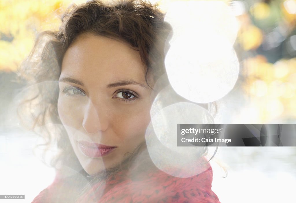 Close up of woman's smiling face