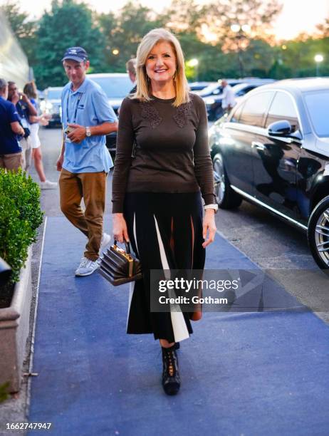 Arianna Huffington is seen at the 2023 US Open Tennis Championships on September 05, 2023 in New York City.