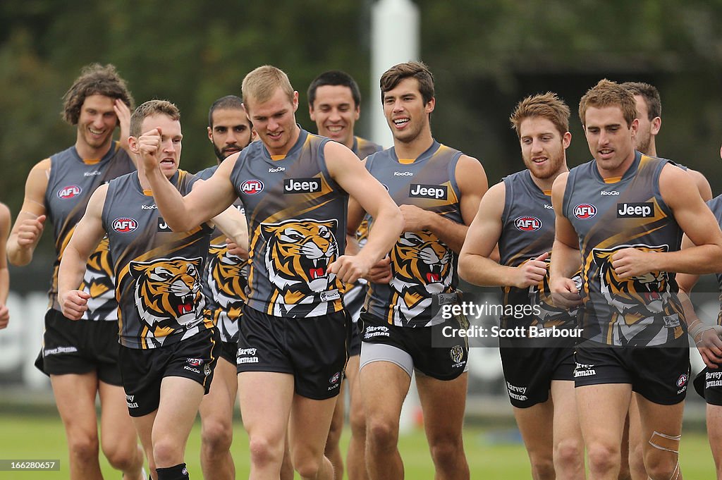 Richmond Tigers AFL Training Session