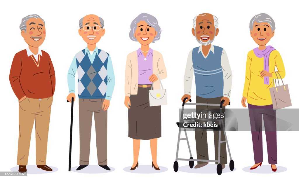 Group Of Senior People