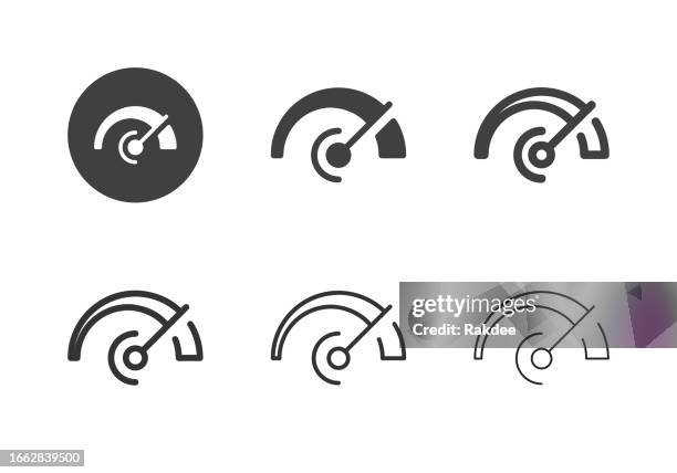 powermeter-symbole - multi-serie - tacho stock-grafiken, -clipart, -cartoons und -symbole