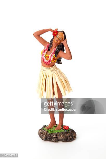 hula doll - hawaii souvenir stock pictures, royalty-free photos & images