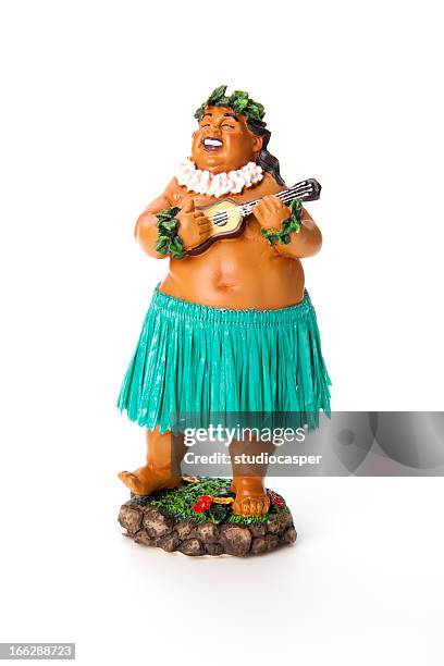 poupée de hula - hawaiian lei photos et images de collection