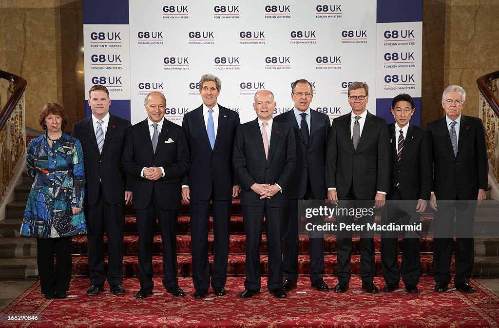 Foreign Ministers Gather In London For G8 Meeting