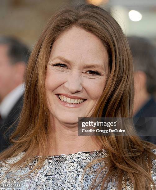 Actress Melissa Leo arrives at the Los Angeles premiere of "Oblivion" at Dolby Theatre on April 10, 2013 in Hollywood, California.