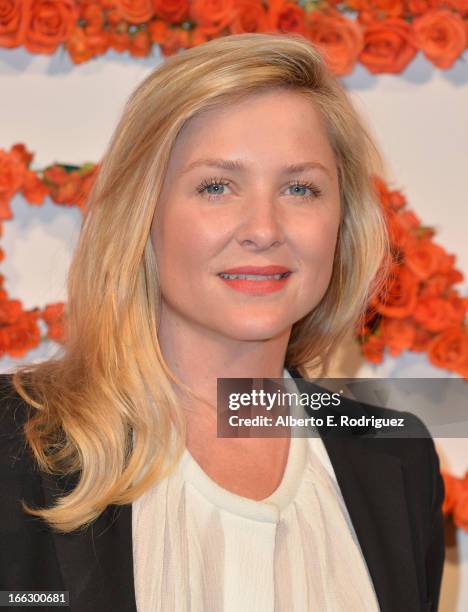 Actress Jessica Capshaw attends the 3rd Annual Coach Evening to benefit Children's Defense Fund at Bad Robot on April 10, 2013 in Santa Monica,...