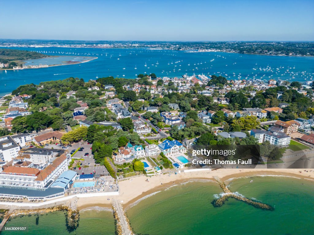 Beach front properties on Sandbanks