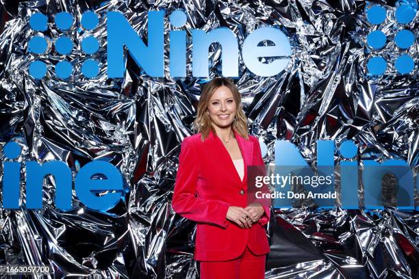 Allison Langdon attends the Nine 2023 upfronts on September 06, 2023 in Sydney, Australia.