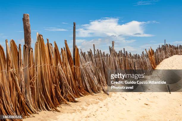 brazil, fence at cabure village - cabure stock pictures, royalty-free photos & images