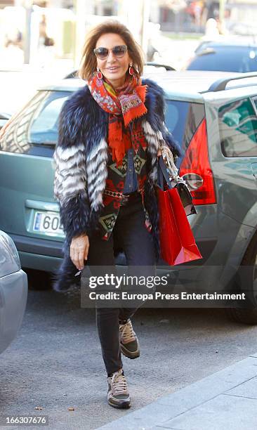 Nati Abascal is seen on March 15, 2013 in Madrid, Spain.