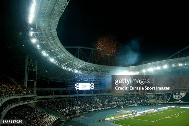 View of Estádio Nilton Santos during Brasileirao Serie A match between Botafogo and Flamengo on September 2, 2023 in Rio de Janeiro, Brazil.