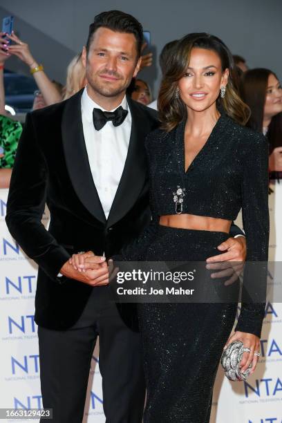 Mark Wright and Michelle Keegan attend the National Television Awards 2023 at The O2 Arena on September 05, 2023 in London, England.