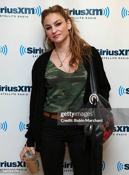 Actress Drea De Matteo visits at SiriusXM Studios on April 11, 2013 in New York City.