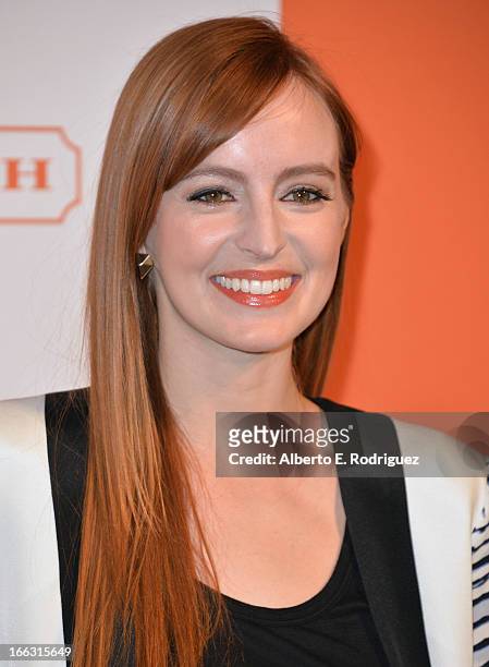 Actress Ahna O'Reilly attends the 3rd Annual Coach Evening to benefit Children's Defense Fund at Bad Robot on April 10, 2013 in Santa Monica,...