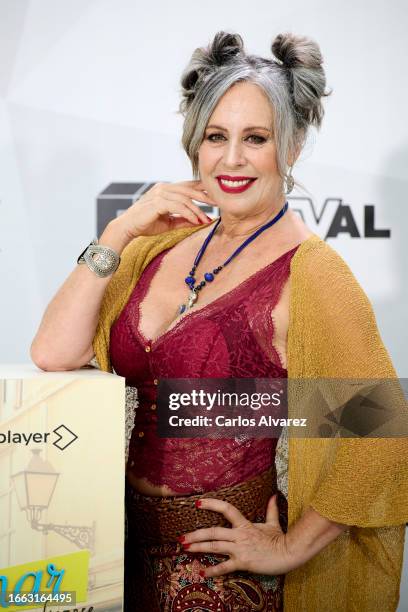 Actress Miriam Díaz Aroca attends the 'Amar Es Para Siempre' photocall during the day 3 of FesTVal 2023 Television Festival on September 06, 2023 in...