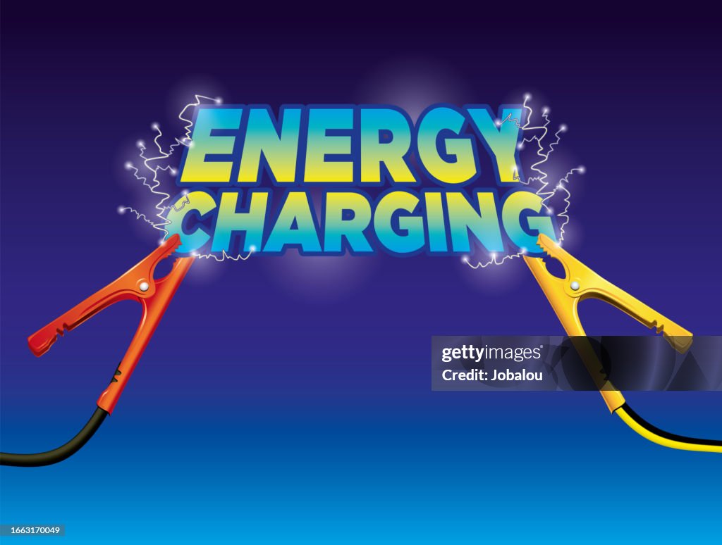 Fast Shock Charge Electric Energy Charging With Lightning Shock Sparkling Effect High-Res ...