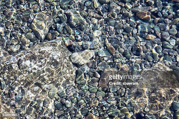 stone underwater - river rock stock pictures, royalty-free photos & images