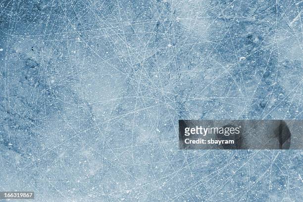 scratched ice background - hockey stock pictures, royalty-free photos & images