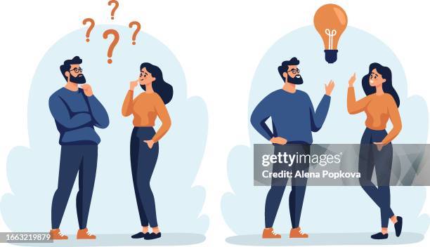 print - happy married couple stock illustrations