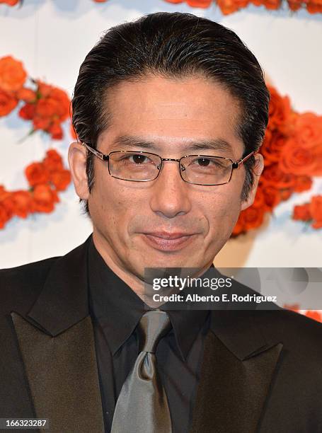 Actor Hiroyuki Sanada attends the 3rd Annual Coach Evening to benefit Children's Defense Fund at Bad Robot on April 10, 2013 in Santa Monica,...