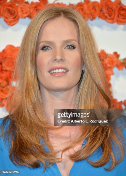 Actress Rebecca Mader attends the 3rd Annual Coach Evening to benefit Children's Defense Fund at Bad Robot on April 10, 2013 in Santa Monica,...