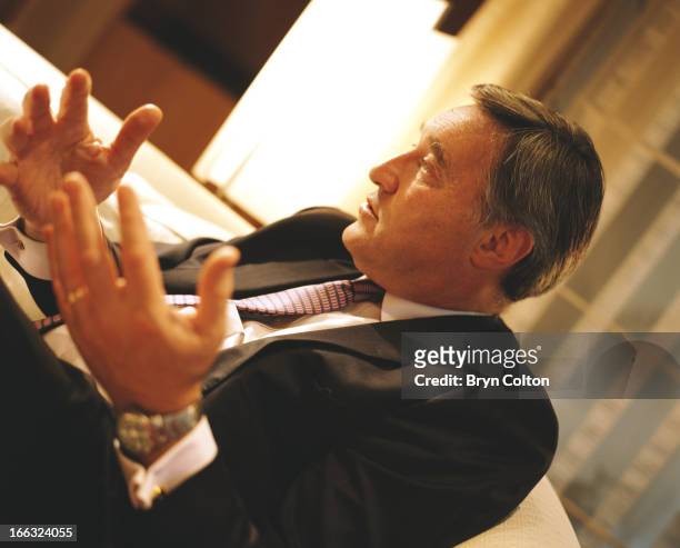 Sir Vernon Ellis, international chairman of Accenture Plc , speaks during an interview in his office at the company's headquarters in the Strand,...