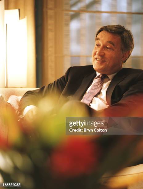 Sir Vernon Ellis, international chairman of Accenture Plc , speaks during an interview in his office at the company's headquarters in the Strand,...