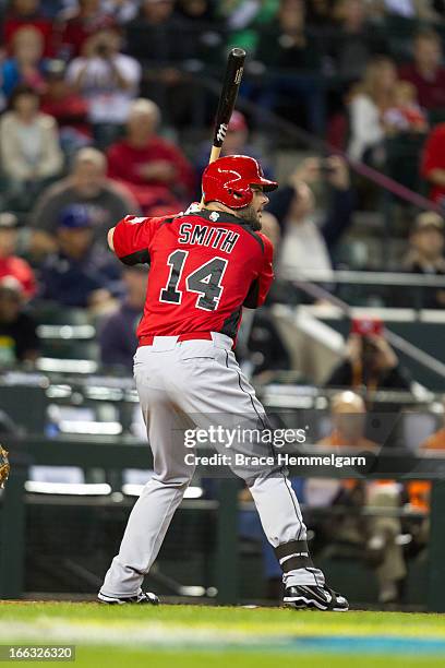 Tim Smith of Canada bats against Italy during the World Baseball Classic First Round Group D game on March 8, 2013 at Chase Field in Phoenix, Arizona.