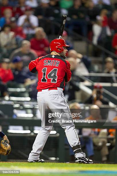 Tim Smith of Canada bats against Italy during the World Baseball Classic First Round Group D game on March 8, 2013 at Chase Field in Phoenix, Arizona.