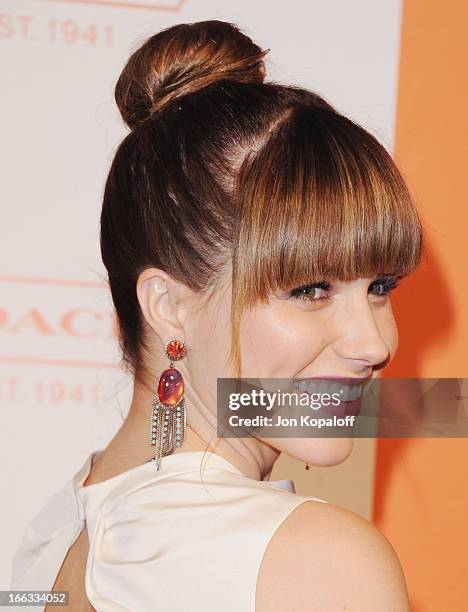 Actress Sophia Bush arrives at the 3rd Annual Coach Evening To Benefit Children's Defense Fund at Bad Robot on April 10, 2013 in Santa Monica,...