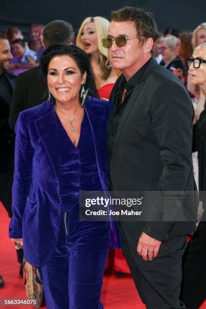 Shane Ritchie and Jessie Wallace attend the National Television Awards 2023 at The O2 Arena on September 05, 2023 in London, England.