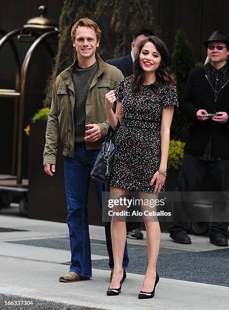 Stephanie Leonidas is seen in Soho on April 11, 2013 in New York City.